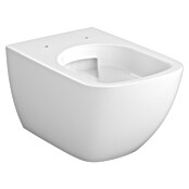 Camargue New York Square Wand-WC-Set (Spülrandlos, Ohne Spezialglasur, Spülform: Tief, WC Abgang: Waagerecht, Weiß) | BAUHAUS