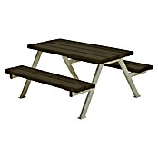 Kinder-Picknicktisch Alpha Junior (Schwarz, Kiefer-Fichte, 118 x 118 x 57 cm) | BAUHAUS