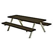Kinder-Picknicktisch Alpha Junior (Schwarz, Kiefer-Fichte, 177 x 118 x 57 cm) | BAUHAUS