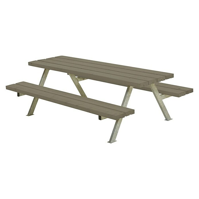 Kinder-Picknicktisch Alpha Junior (Graubraun, 177 x 118 x 57 cm) | BAUHAUS