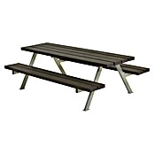 Kinder-Picknicktisch Alpha Junior (L x B x H: 177 x 118 x 57 cm, Holz, Schwarz) | BAUHAUS