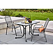 Sunfun Gartenmöbel-Set Boulevard/Zingst (3 -tlg., Anthrazit, Klappbar) | BAUHAUS