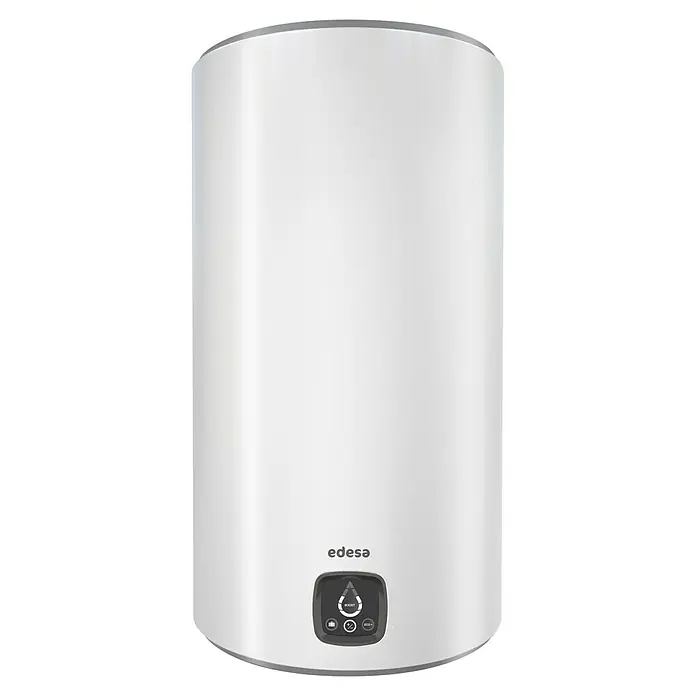 Edesa Termo eléctrico Digital - 100 l, 2.000 W, Montaje en la pared - Termo cilíndrico blanco de Edesa con controles digitales para funciones boost y eco.