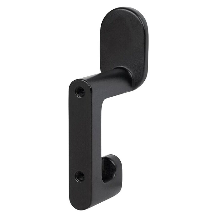 Walteco Garderobna kuka Kloter  (D x Š x V: 75 x 20,5 x 41 mm, Crna) | BAUHAUS