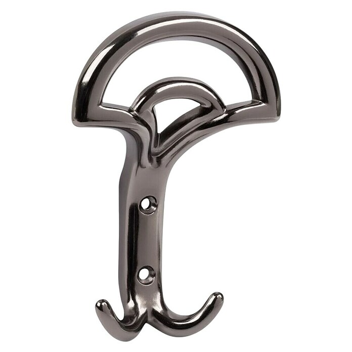 Walteco Garderobna kuka Bolero  (D x Š x V: 145 x 97 x 52 mm, Broj kuka: 2 Kom., Crna) | BAUHAUS