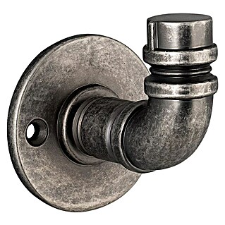 Walteco Garderobna kljuka Rustic (Premer: 54 mm, Srebrna, Število kaveljčkov: 1 kos)