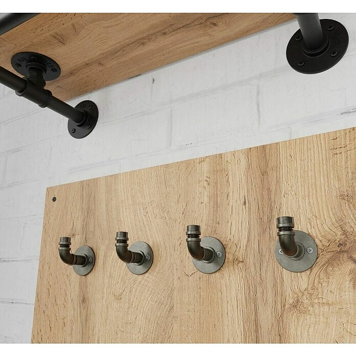 Walteco Garderobna kuka Rustic  (Promjer: 54 mm, Srebrna) | BAUHAUS