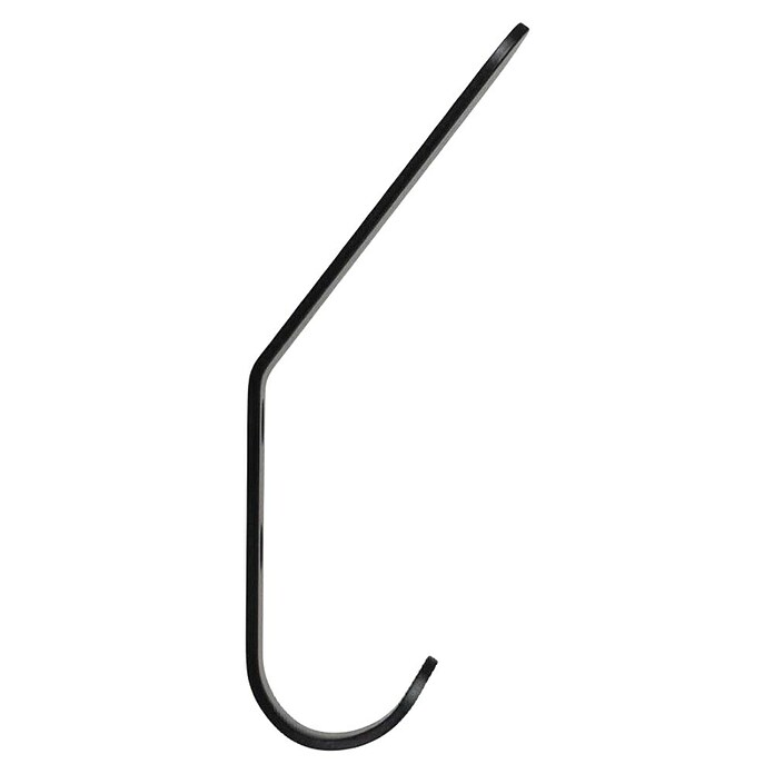 Walteco Garderobna kuka A2  (D x Š x V: 119 x 20,2 x 45 mm, Crna) | BAUHAUS