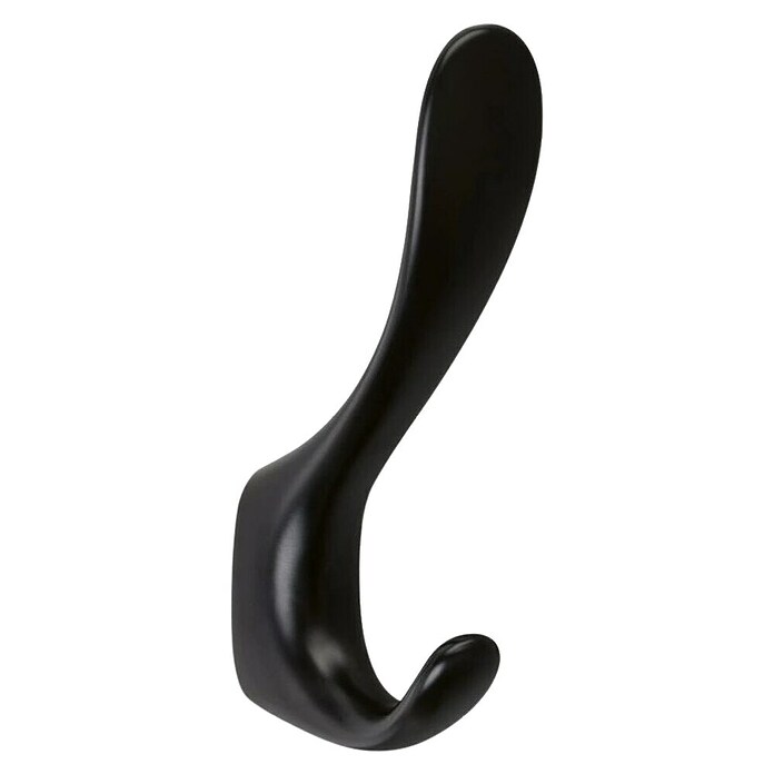 Walteco Garderobna kuka Maxial  (D x Š x V: 123 x 23 x 58 mm, Crna) | BAUHAUS