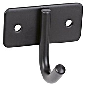 Walteco Garderobna kuka  (D x Š x V: 53 x 60 x 44 mm, Crna) | BAUHAUS