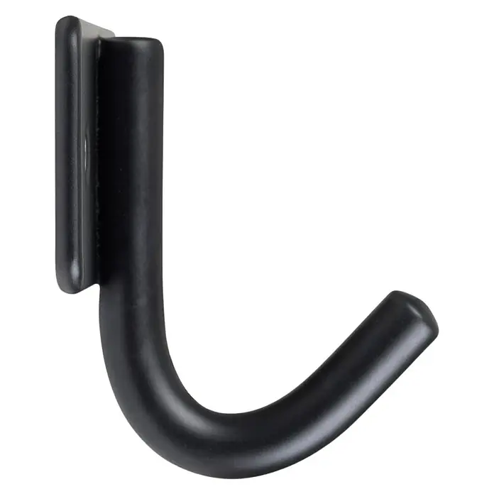 Walteco Garderobenhaken - L x B x H: 53 x 60 x 44 mm, Anzahl Haken: 1 Stk., Mattschwarz - Hier ist ein schwarzer Haken. Der Haken ist für die Wandmontage geeignet und ideal zum Aufhängen von Gegenständen.