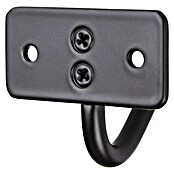 Walteco Garderobna kuka  (D x Š x V: 53 x 60 x 44 mm, Crna) | BAUHAUS