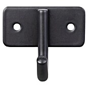 Walteco Garderobna kuka  (D x Š x V: 53 x 60 x 44 mm, Crna) | BAUHAUS