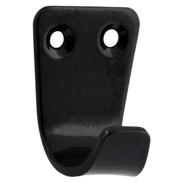 Walteco Garderobna kuka  (D x Š x V: 30 x 22 x 23 mm, Crna) | BAUHAUS