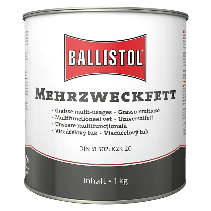 Ballistol Mehrzweckfett - 1 kg - Ballistol Mehrzweckfett Dose mit 1kg Inhalt für vielfältige Anwendungen in Industrie, Handwerk und Haushalt.