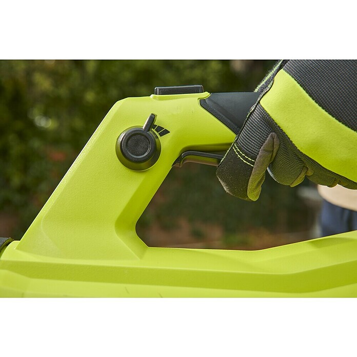 Ryobi ONE+HP Akku-Laubbläser RY18BLXD-0 Whisper (Ohne Akku, Blasgeschwindigkeit: 200 km/h, Blasleistung: 12,75 m³/min) | BAUHAUS