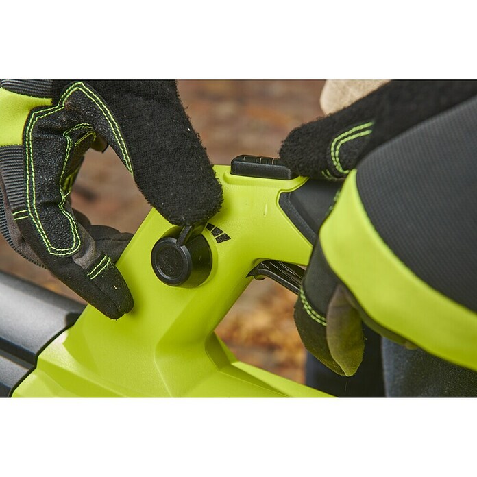 Ryobi ONE+HP Akku-Laubbläser RY18BLXD-0 Whisper (Ohne Akku, Blasgeschwindigkeit: 200 km/h, Blasleistung: 12,75 m³/min) | BAUHAUS