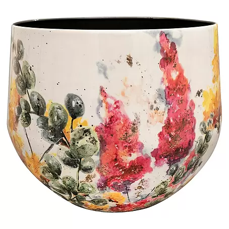Ter Steege  Übertopf rund Floral White