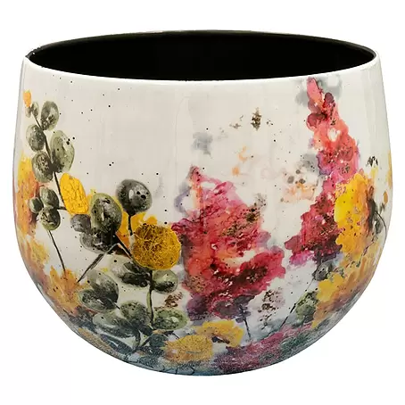 Ter Steege  Übertopf rund Floral White
