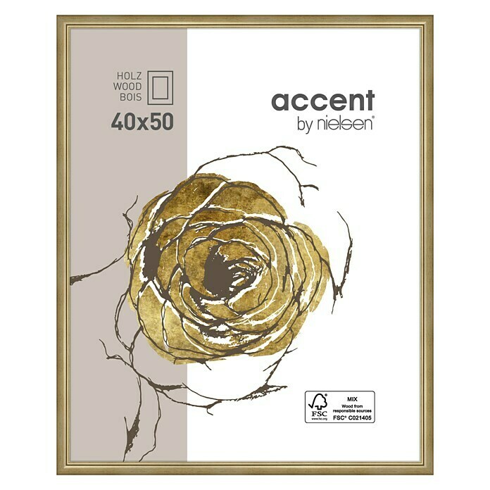 Nielsen Bilderrahmen Ascot (Gold, 40 x 50 cm, Holz)