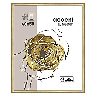 Nielsen Holzrahmen Ascot (40 x 50 cm, Gold, Glas)