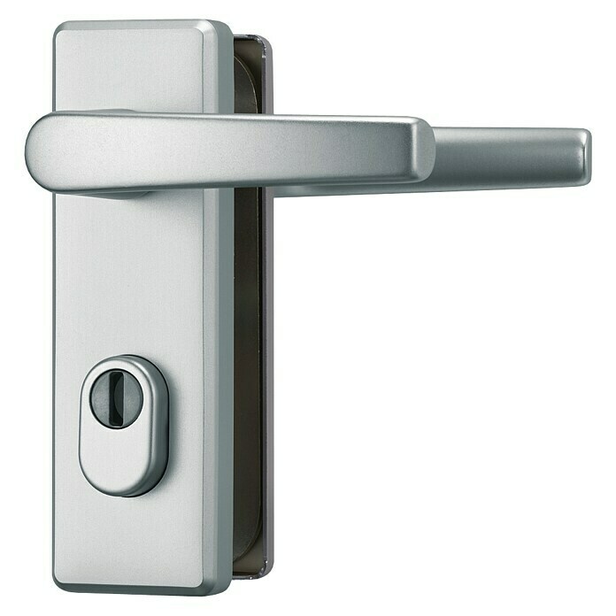 Abus Schutzbeschlag KKZS700 (Wohnungsabschlusstür, Aluminium, Drücker beidseitig, Stärke Tür: 37 mm - 47 mm)