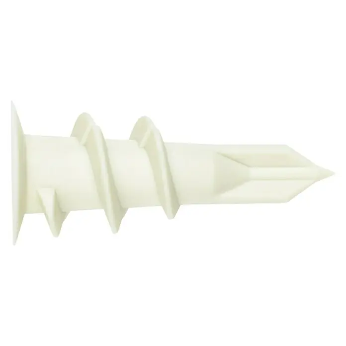 Index Taco para cartón yeso BZTAPLANY - Diámetro: 12 mm, Carga soportada: 8 kg, 4 ud., Nylon - Anclaje de pared de plástico, diseñado para una fijación segura en paneles de yeso. Ideal para cargas ligeras o medias.