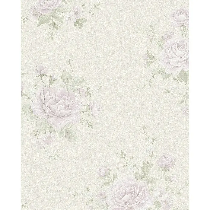 Marburg Home Classic Belvedere Vliestapete Rosen-Bouquet - Beige/Rosa, Floral, 10,05 x 0,53 m - Zartes florales Tapetenmuster mit Rosen und Blättern in sanften Farbtönen für eine elegante Raumgestaltung.