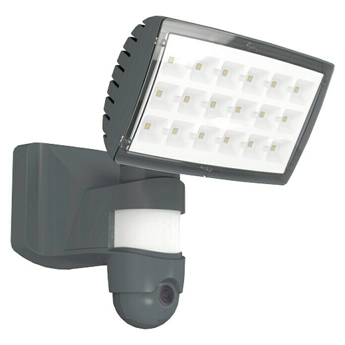 Lutec Proyector LED con sensor Peri (25 W, Gris)