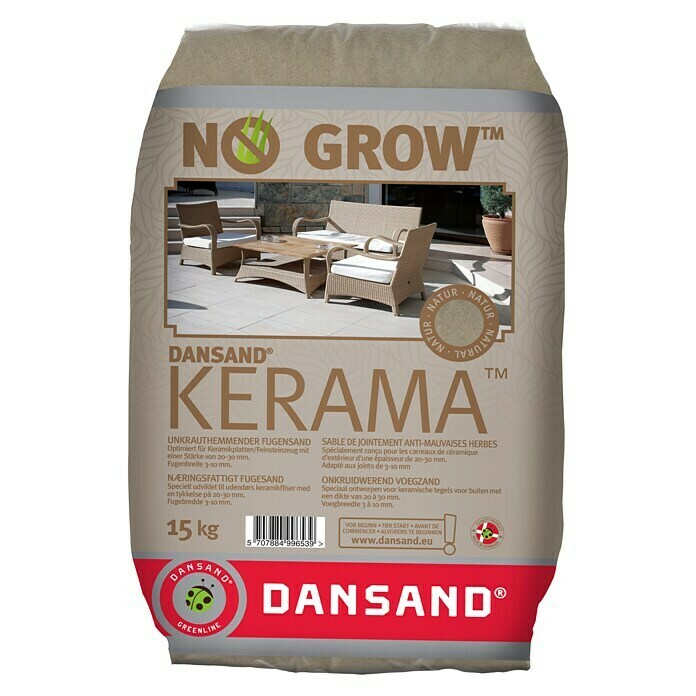 Dansand Fugensand No Grow (Sand/Neutral, Fugentiefe: 20 - 30 mm, 15 kg)