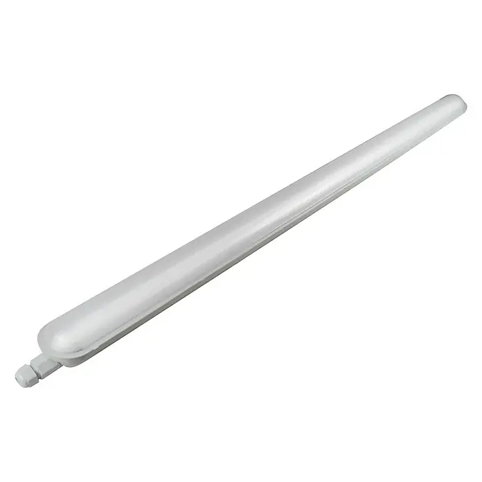 Luceco Tira de luz LED antihumedad Eco Climate SpeedFit - L x An x Al: 150 x 7,2 x 6,1 cm, Color de luz: Blanco neutro, 33 W, IP65 - Una luminaria LED blanca y alargada, perfecta para una solución de iluminación moderna y energéticamente eficiente y una luz clara.