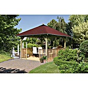 Karibu Pavillon Cordoba Set (357 x 357 cm, Schwarz, Natur)