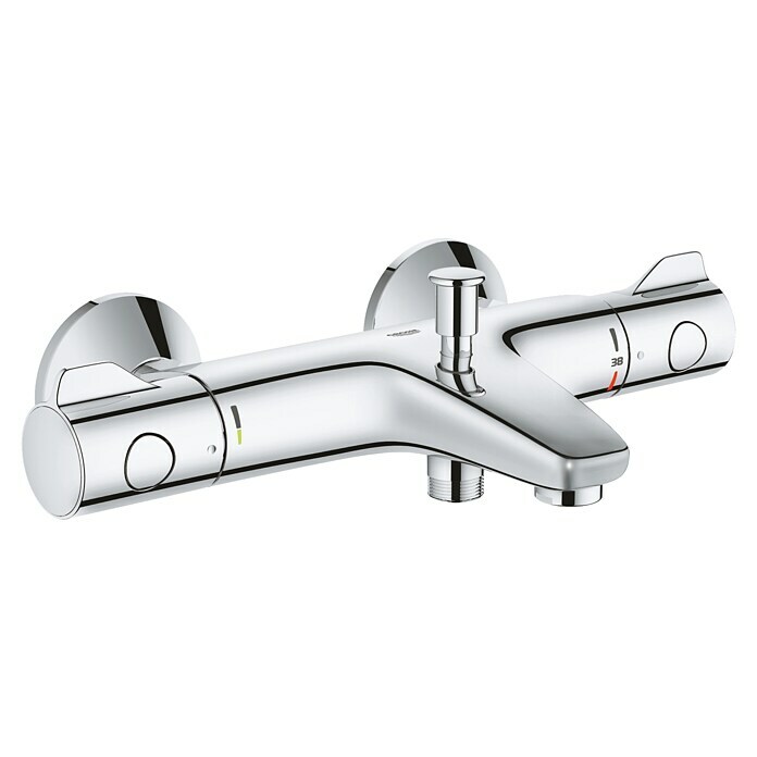 Grohe Grohtherm 800 WannenthermostatChrom, Glänzend Front View