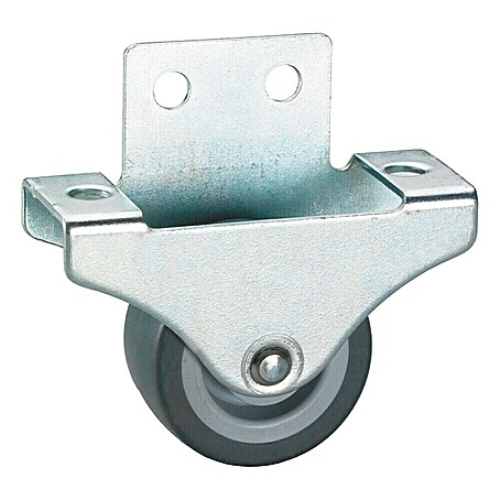 Stabilit Möbel-Bockrolle (Durchmesser Rollen: 38 mm, Traglast: 55 kg, Gleitlager, Mit Winkelblech)