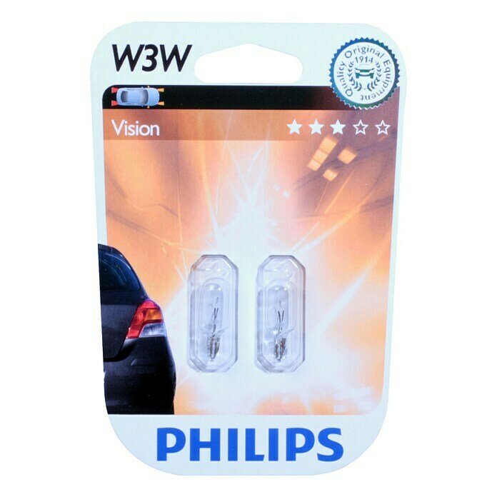 Philips Vision Signaal- en binnenverlichting W3W (W3W, 2 stk.)