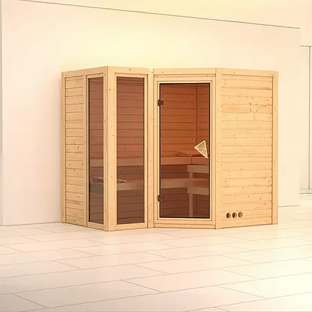 Karibu  Massivholzsauna Amara
