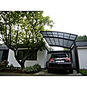 Ximax Carport Portoforte 110 (4,9 x 2,7 m, Einfahrtshöhe: Max. 2,2 m, Mattbraun, Schneelast: 137 kg/m²)