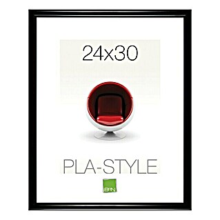 Marco de plástico Pla-Style (Negro, Formato de foto: 24 x 30 cm)