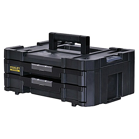 Stanley TSTAK Werkzeugkasten mit 2 Schubladen (31,42 x 44 x 17,6 cm)