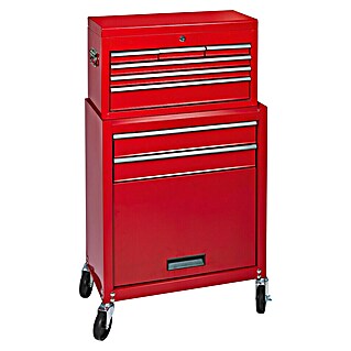 Werkplaatswagen WW-09 (l x b x h: 33 x 61,6 x 109,8 cm, Aantal schuifladen: 8 st., Zonder gereedschap)