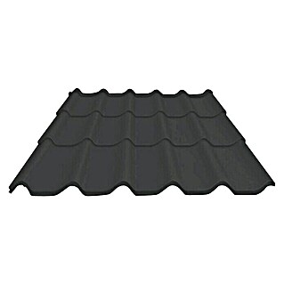 Probau Metalen dakpanplaten (Zwart, 216 cm x 117 cm x 0,5 mm, Staal)