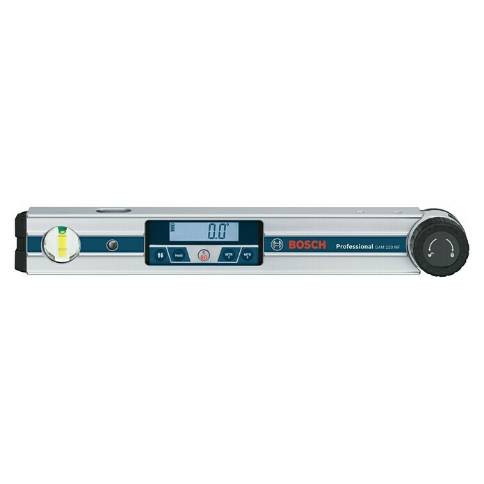 Bosch Professional Digitaler Winkelmesser GAM 220 MFMessbereich: 0 - 220°, Berechnung von doppelten Gehrungswinkeln Front View