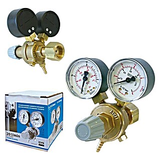 Gys Druckminderer (Geeignet für: Schutzgasflaschen, Manometer (2 Stk.), Durchflussmenge: 20 l/min)