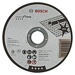 Bosch Professional Doorslijpschijf Expert for Inox (Schijfdiameter: 125 mm, Geschikt voor: Roestvrij staal)