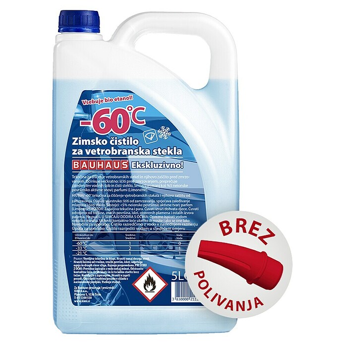 BAUHAUS Čistilo za vetrobransko steklo do -60 °C  (5 l, Nastavek za prelivanje) | 2811 - Winterchemie | BDDI - Winter | BDD - Autozubehör | BD - Autozubehör | B - Werkz/Masch/Maschzubeh/Auto | BAUHAUS