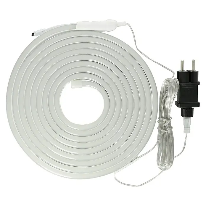 Starlux LED-Lichtschlauch - 5 m, 6 W, RGB - Neon Flex Schlauchleuchte gerollt mit Netzstecker und Anschlusskabel, perfekt für dekorative Beleuchtung und Ambiente.