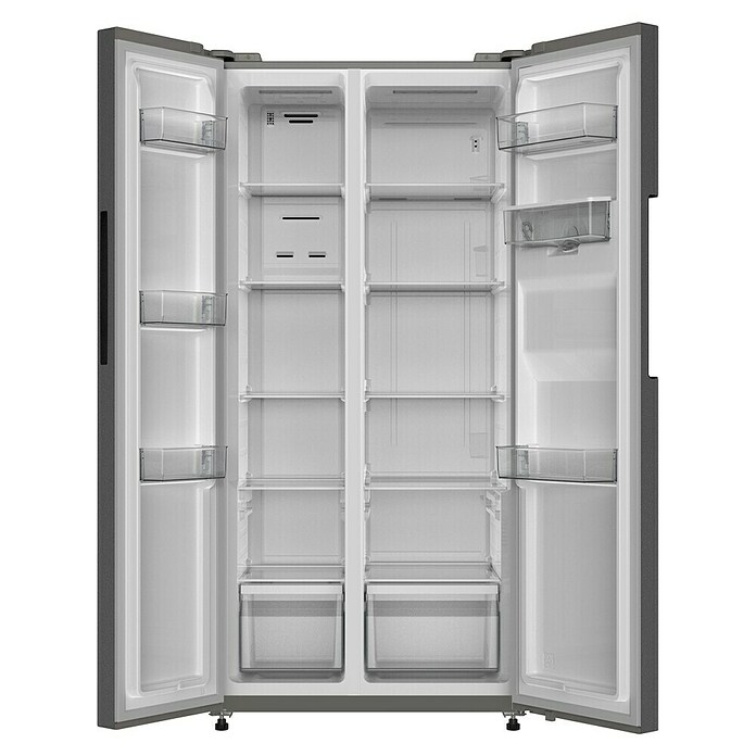 PKM Kühl-Gefrierkombination GKS SBS490NFWDIXJ (Nutzinhalt Gesamt: 444 l, 61 x 83 x 178,5 cm, Inox-Design) | BAUHAUS