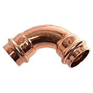 Kupfer-Pressbogen II (Durchmesser: 28 mm, Winkel: 90 °, Presskontur: V)
