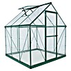 Palram Gewächshaus Hybrid (1,86 x 1,85 x 2,08 m, Polycarbonat, Glasstärke Seitenwände: 0,75 mm, Grün)