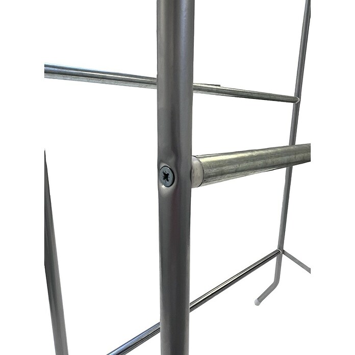 Getränkekistenregal für 6 Kisten (H x B x T: 118 x 61 x 41 cm, Silber, Metall) | BAUHAUS